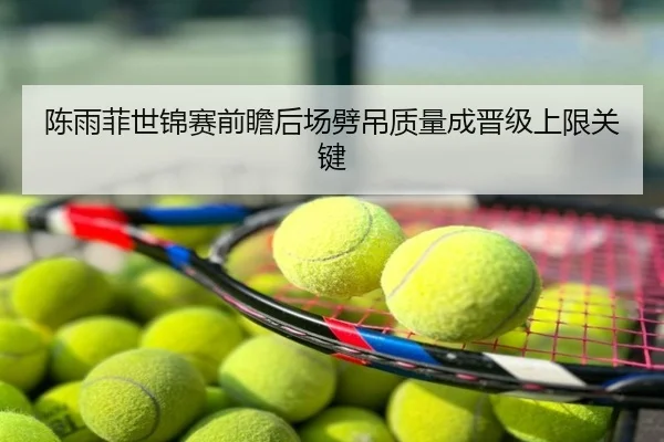 陈雨菲世锦赛前瞻后场劈吊质量成晋级上限关键